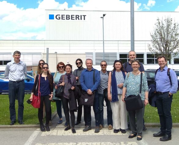 Participants auf EDU4futuer partner meeting in St. Pölten at Geberit company
